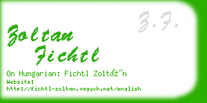 zoltan fichtl business card